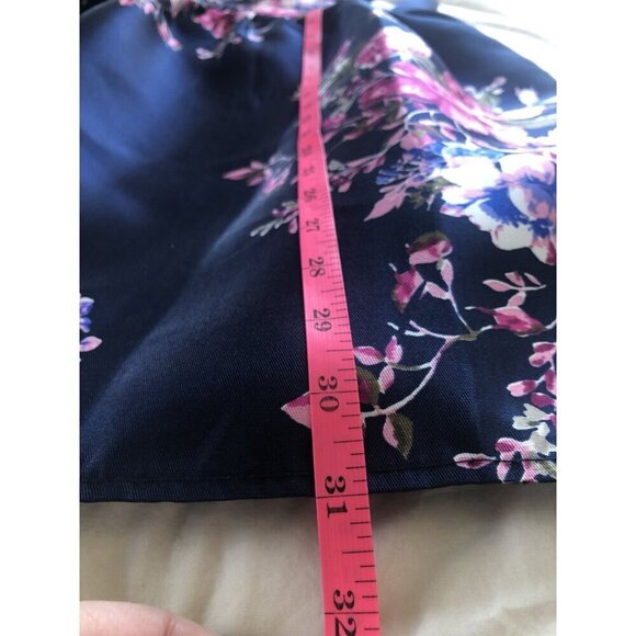 NWT Crystal Doll Floral Sleeveless Dress Girls 12 Navy Formal Easter Dance - Picture 10 of 10